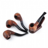 Collectible Durable Wooden Wood Smoking Pipe Tobacco Cigarettes Cigar Pipes