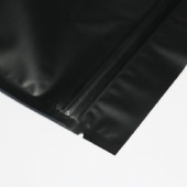 Matte doypack mylar ziplock bags black pvc foil