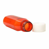 2 Oz Amber Oval Bottles /w Oral Adapters